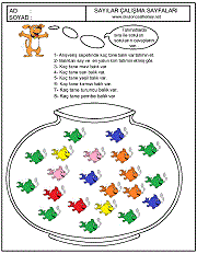 birinci sınıflar için sayı çizgi çalışma sayfaları